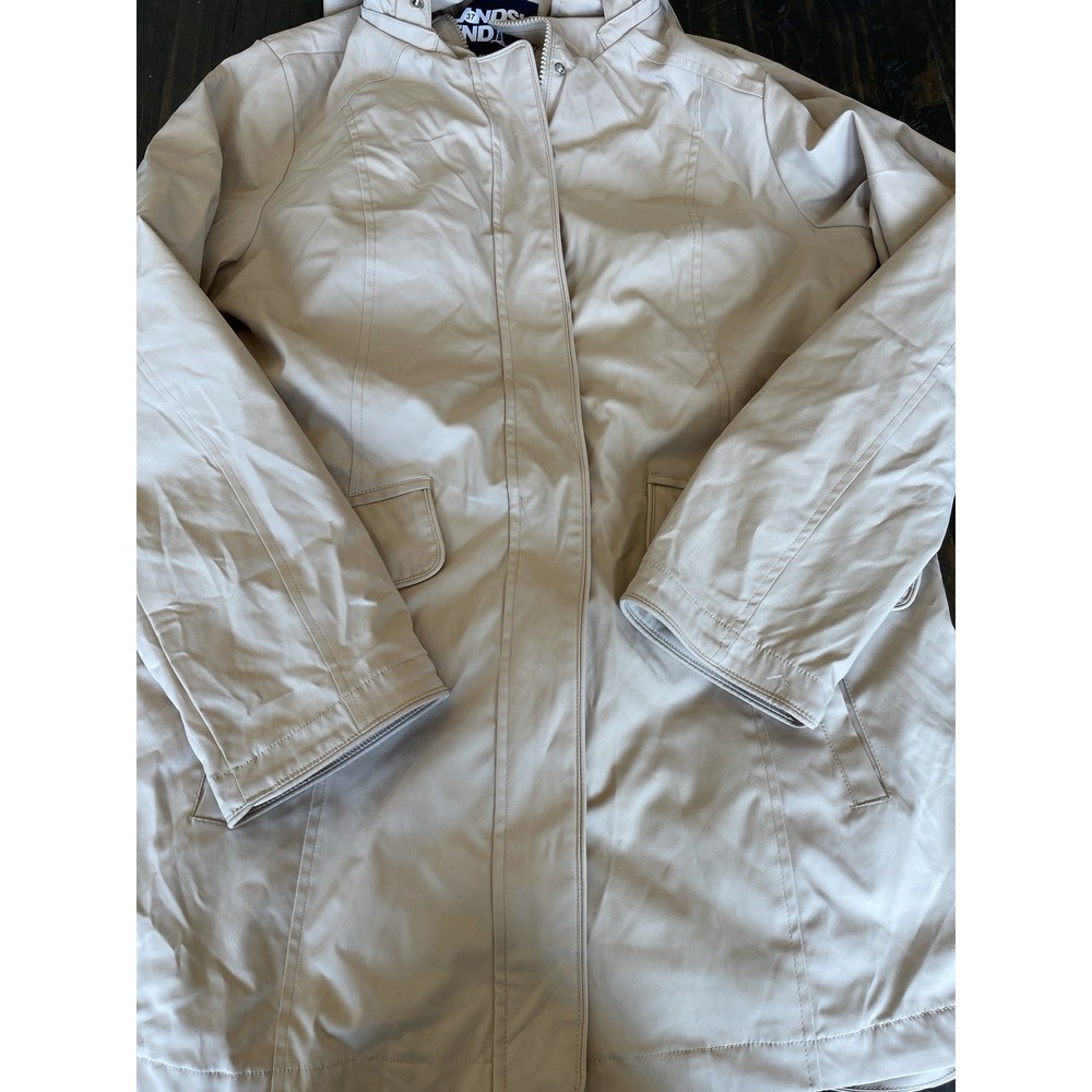 Lands' End Womens 3-in-1 Systems Jacket Beige Tan Medium 1824592/1791640